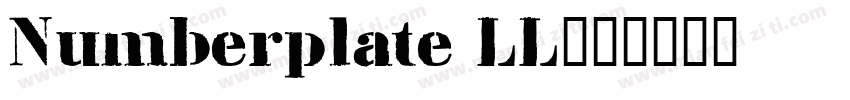 Numberplate LL字体转换